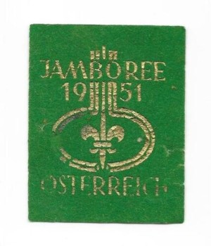 1951 7th world jamboree osterreich feltro fronte